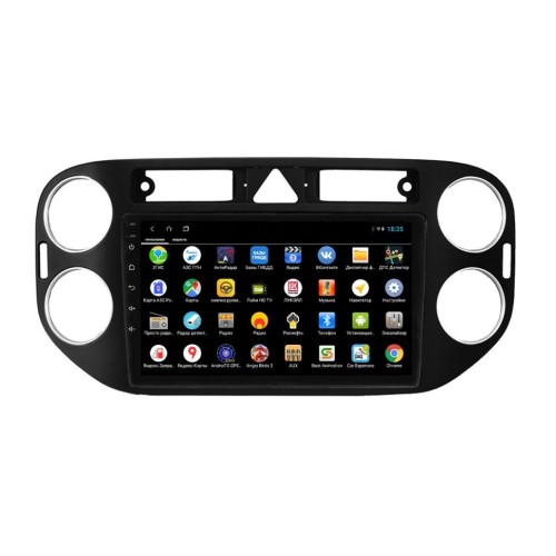Штатная магнитола Parafar для Volkswagen Golf Plus 2004-2014 цвет черный на Android 12.0 (PF488XHD)
