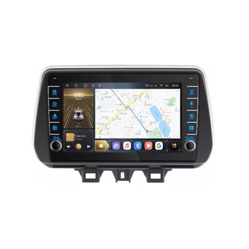 Штатная магнитола CarMedia SF-9728-N (с кнопками) для Hyundai Tucson III 2018-2021 на Android 10.0