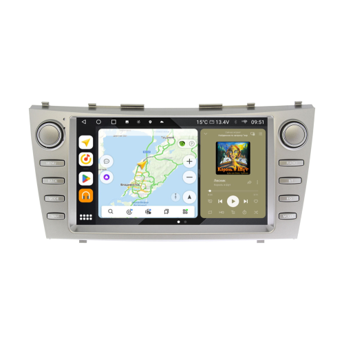 Штатная магнитола Wide Media MT480QU PRO для Toyota Camry 2006 - 2011 на Android 10.0