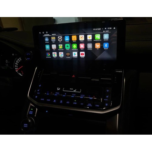 Штатная магнитола CarMedia ZH-T1219 для Toyota Land Cruiser 300 2021-2025 low на Android 13.0
