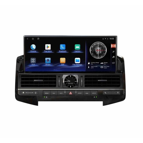 Штатная магнитола CarMedia ZH-T1269 для Toyota Land Cruiser 200 2016-2021 top на Android 12.0