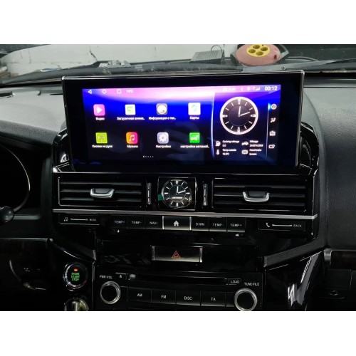 Штатная магнитола CarMedia ZH-T1206X для Toyota Land Cruiser 200 2007-2015 top на Android 12.0
