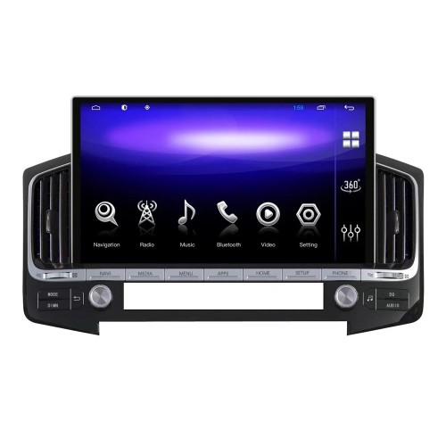 Штатная магнитола CarMedia KP-T1304 для Toyota Land Cruiser 200 2015-2021+ top на Android 10.0