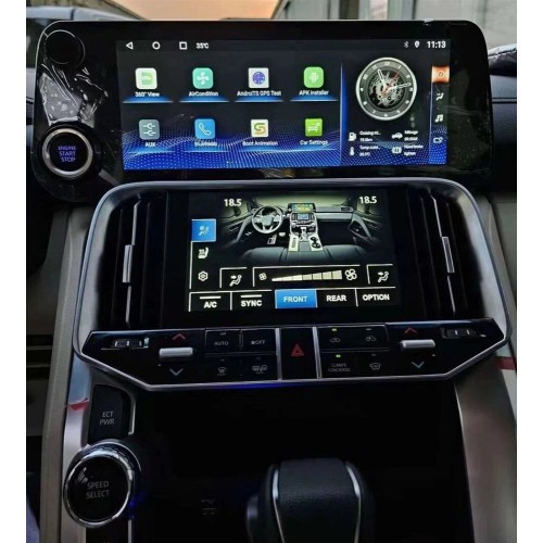 Штатная магнитола CarMedia KP-T1218 для Toyota Land Cruiser 300 2021+ low на Android 10.0