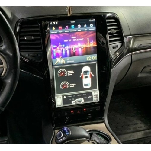 Магнитола Тесла CarMedia ZF-1827B-DSP Tesla-Style для JEEP GRAND CHEROKEE 2010-2013 (Черная) на Android 9.0