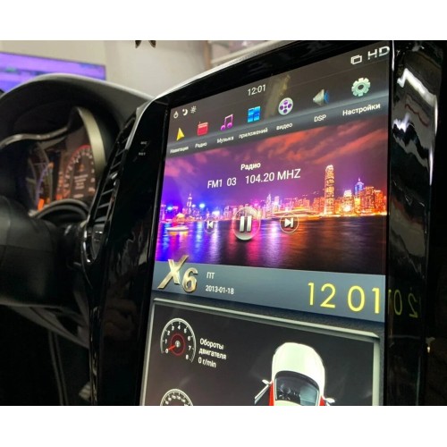 Магнитола Тесла CarMedia ZF-1827B-DSP Tesla-Style для JEEP GRAND CHEROKEE 2010-2013 (Черная) на Android 9.0