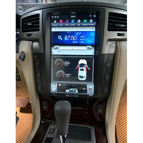 Магнитола Тесла CarMedia ZF-1819-Q6 Tesla-Style для Lexus LX 570 (2007-2015) на Android 11.0