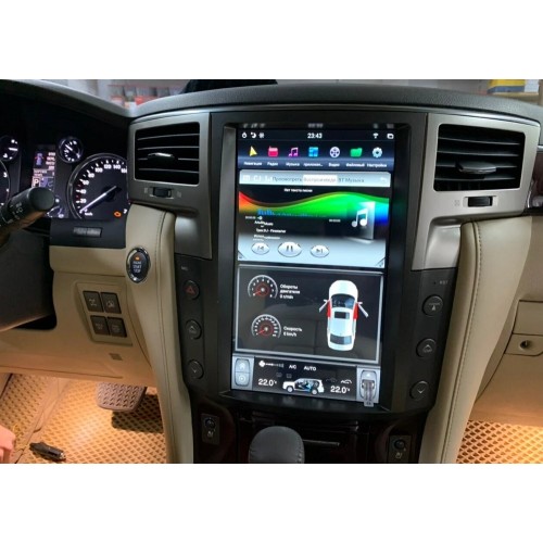 Магнитола Тесла CarMedia ZF-1819-Q6 Tesla-Style для Lexus LX 570 (2007-2015) на Android 11.0
