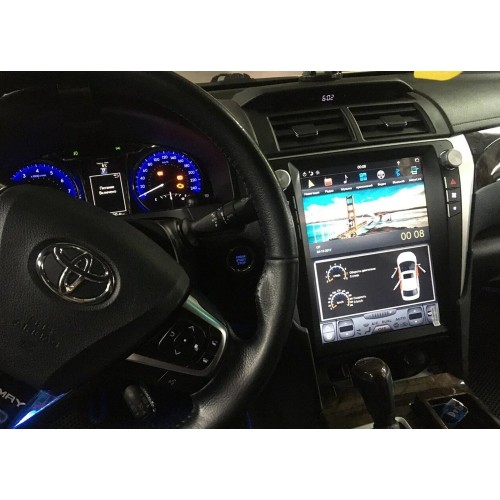 Магнитола Тесла CarMedia ZF-1206-Q6 Tesla-Style для Toyota Camry V50/V55 2011-2018 на Android 11.0