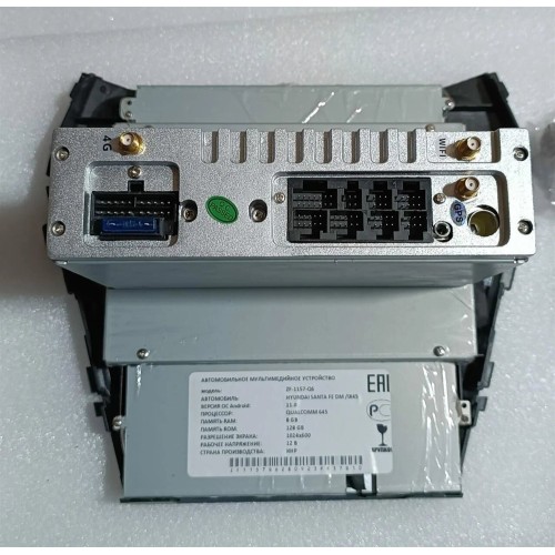 Магнитола Тесла CarMedia ZF-1157-Q6 Tesla-Style для Hyundai Santa Fe III 2012-2019 на Android 11.0