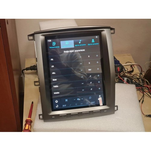 Магнитола Тесла CarMedia ZF-1305-Q6 Tesla-Style для LEXUS LX II 470 2003-2007 на Android 11.0