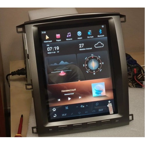 Магнитола Тесла CarMedia ZF-1305-Q6 Tesla-Style для LEXUS LX II 470 2003-2007 на Android 11.0