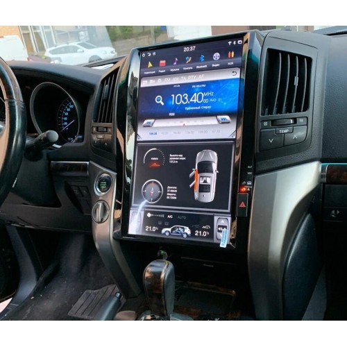 Магнитола Тесла CarMedia ZF-1816-GE Tesla-Style для Toyota Land Cruiser 200 2007-2015 на Android 13.0
