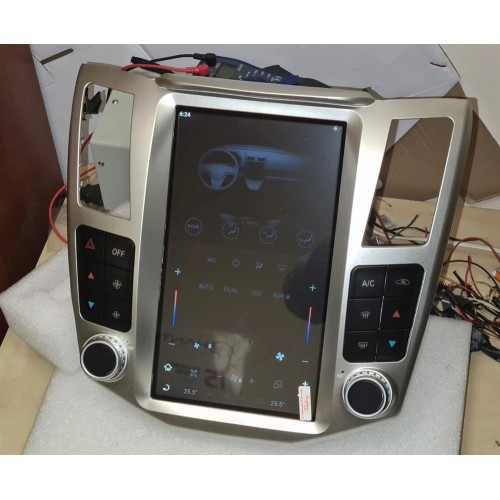 Магнитола Тесла CarMedia ZF-1278S-GE Tesla-Style для Lexus RX 2004-2008 (цвет панелей -серый) на Android 11.0