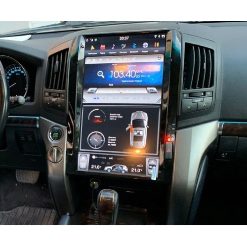 Магнитола Тесла CarMedia ZF-1806-Q6 Tesla-Style для Toyota LC 200 2007-2015 Elegance на Android 11.0
