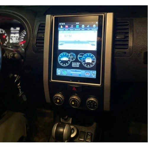 Магнитола Тесла CarMedia ZF-1008-Q6 Tesla-Style для Nissan X-Trail II (T31) 2007-2014 на Android 11.0