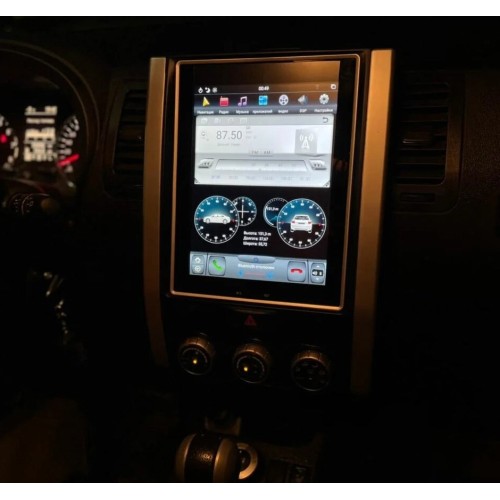 Магнитола Тесла CarMedia ZF-1008-Q6 Tesla-Style для Nissan X-Trail II (T31) 2007-2014 на Android 11.0
