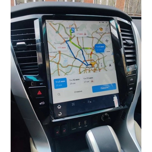 Магнитола Тесла CarMedia ZF-1286-Q6 Tesla-Style для Mitsubishi Pajero Sport 2020+ на Android 11.0