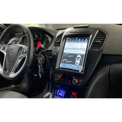 Магнитола Тесла CarMedia ZF-1069BL-Q6 Tesla-Style для Opel Insignia 2009–2013 (цвет панели: черный) на Android 11.0