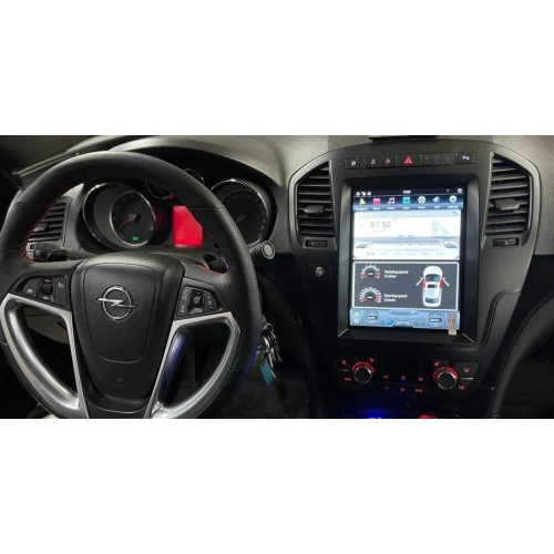 Магнитола Тесла CarMedia ZF-1069BL-Q6 Tesla-Style для Opel Insignia 2009–2013 (цвет панели: черный) на Android 11.0