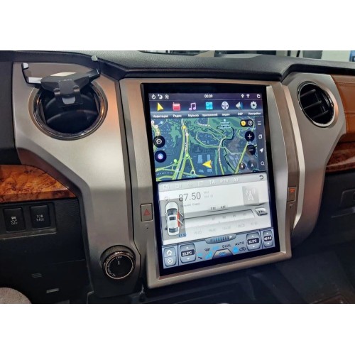 Магнитола Тесла CarMedia ZF-1260-Q6 Tesla-Style для Toyota Tundra II 2013+ на Android 11.0
