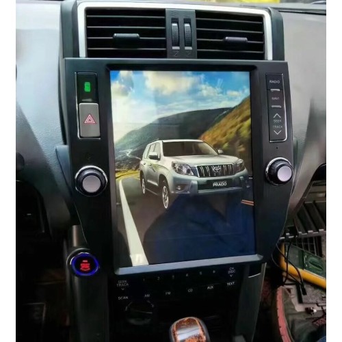 Магнитола Тесла CarMedia ZF-1221-Q6 Tesla-Style для Toyota Land Cruiser Prado 150 2009-2014 на Android 11.0
