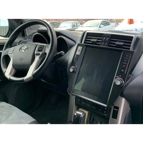 Магнитола Тесла CarMedia ZF-1215-Q6 Tesla-Style для Toyota Land Cruiser Prado 150 2013-2016 на Android 11.0