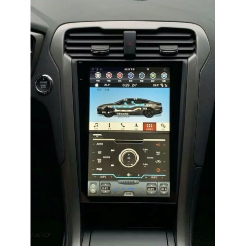 Магнитола Тесла CarMedia ZF-1201-S3-Q6 для Ford Mondeo V 2015-2022 + top level на Android 11.0