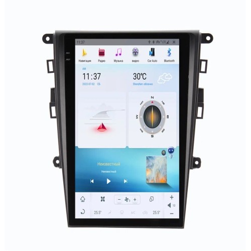 Магнитола Тесла CarMedia ZF-1809A-Q6 для Ford Mondeo 5 2015-2022 на Android 11.0