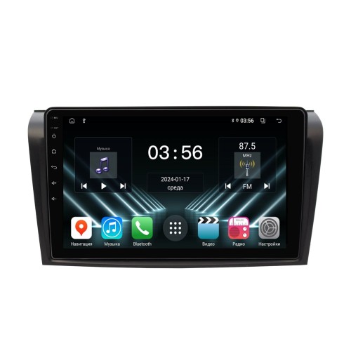 Штатная магнитола Farcar DX161M для Mazda 3 2004 - 2009 на Android 13.0