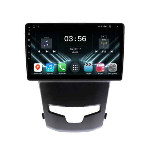 Штатная магнитола Farcar DX355M для Ssang Yong Actyon II 2013-2022 на Android 13.0