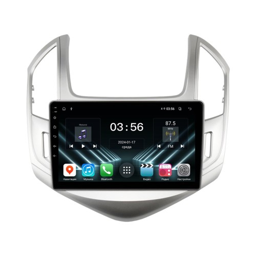 Штатная магнитола Farcar DX261M для Chevrolet Cruze I 2012-2015 серебро на Android 13.0
