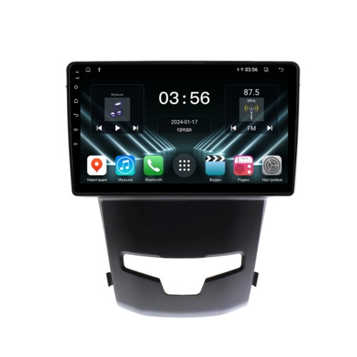 Штатная магнитола Farcar DX355M для Ssang Yong Actyon II 2013-2022 на Android 13.0