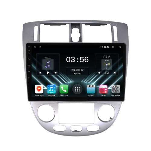 Штатная магнитола Farcar DX3014M климат для Chevrolet Lacetti cедан 2004-2013 серебро на Android 13.0