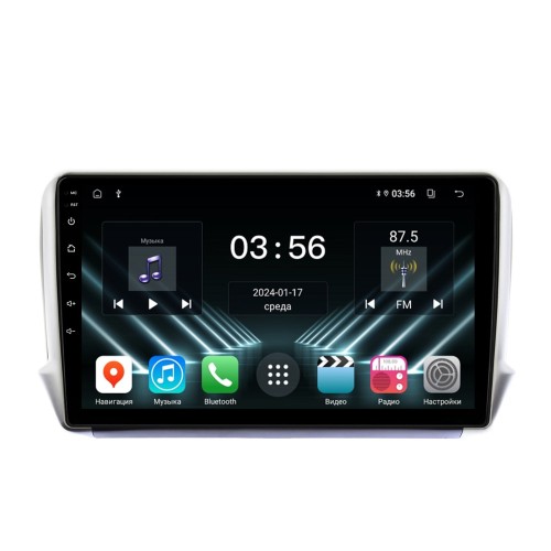 Штатная магнитола Farcar DX3262M для Peugeot 2008, 208 2013-2019 на Android 13.0