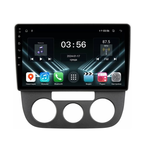 Штатная магнитола Farcar DX3226M для Volkswagen Jetta 2005-2011 кондиционер на Android 13.0
