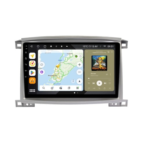 Штатная магнитола Wide Media MT108QT PRO для Lexus GX 470 2002-2009 на Android 10.0