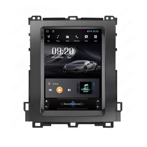 Штатная магнитола CarMedia SF-9796-2-FW-KP-97-6128-TS10 ТESLA для Toyota Land Cruiser Prado 120 2002-2009 high на Android 12.0