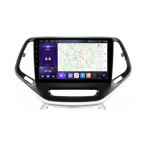 Штатная магнитола CarMedia EW-1253-N для Jeep Cherokee IV (WK2) 2013-2017 на Android 12.0