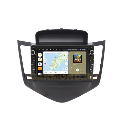 Штатная магнитола Wide Media MT9010QU-B-4/32 для Chevrolet Cruze I 2009-2012 (с кнопками) на Android 10.0