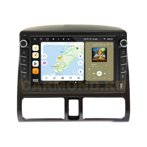 Штатная магнитола Wide Media MT9204QU-B-4/32 для Honda CR-V 2004-2006 (с кнопками) на Android 10.0