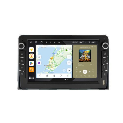 Штатная магнитола Wide Media MT1054QU-B-4/32 для Hyundai Sonata VII (LF) 2017-2019 (с кнопками) на Android 10.0
