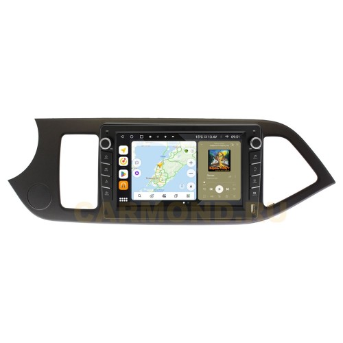 Штатная магнитола Wide Media MT217QU-B-4/32 для Kia Picanto 2011-2016 (с кнопками) на Android 10.0