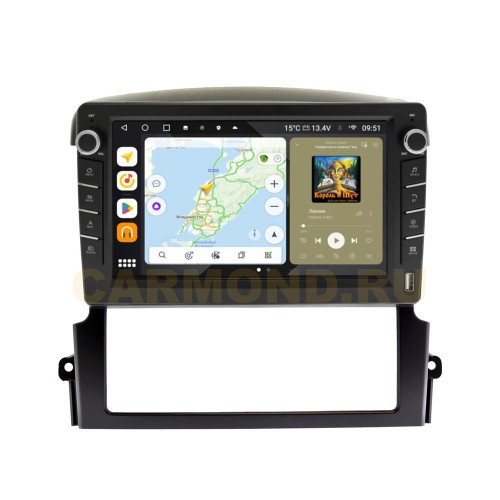 Штатная магнитола Wide Media MT3063QU-B-4/32 для KIA Sorento 2006-2011 (с кнопками) на Android 10.0