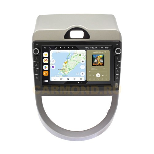 Штатная магнитола Wide Media MT3061QU-B-4/32 для Kia Soul I 2008-2014 (с кнопками) на Android 10.0