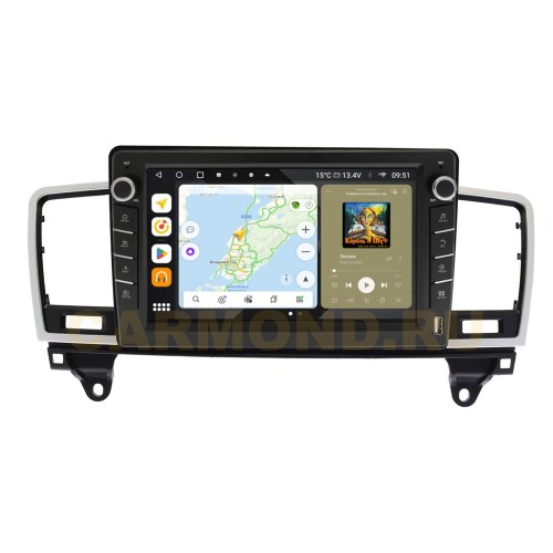 Штатная магнитола Wide Media MT1241QU-B-4/32 для Mercedes ML-class (W166) 2011-2015, GL-class (X166) 2012-2016 (с кнопками) на Android 10.0