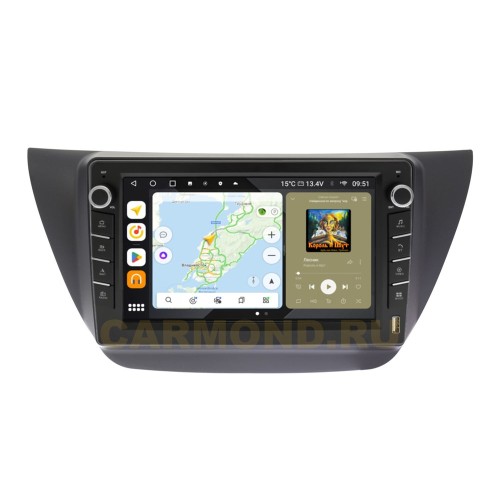 Штатная магнитола Wide Media MT3060QU-B-4/32 для Mitsubishi Lancer IX 2000-2010 (с кнопками) на Android 10.0