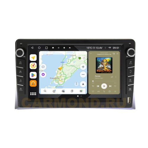 Штатная магнитола Wide Media MT042QU-B-4/32 для Volkswagen Multivan T5 2009-2015 (с кнопками) на Android 10.0