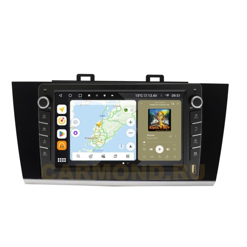 Штатная магнитола Wide Media MT9192QU-B-4/32 для Subaru Outback, Legacy 2014-2021 (с кнопками) на Android 10.0