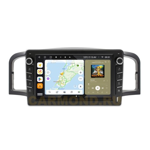 Штатная магнитола Wide Media MT3280QU-B-4/32 для Lifan Solano (620) 2008-2015, Solano (630) 2014-2016 (с кнопками) на Android 10.0